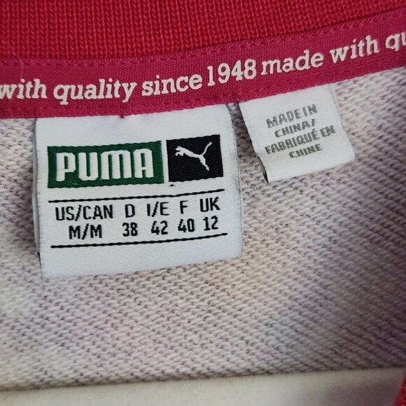 Puma Love Potion Logo Dress Fuscia 3/4 Sleeve Size M - Picture 9 of 10